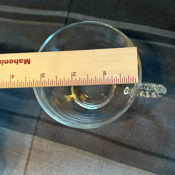 1960s Orchard Tree of Life Glass Plates and Cups Hostess Set. - Picture 9 of 10